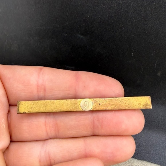 Estate Jewelry - Vintage Gold Filled Bar Brooch Engraved Signed